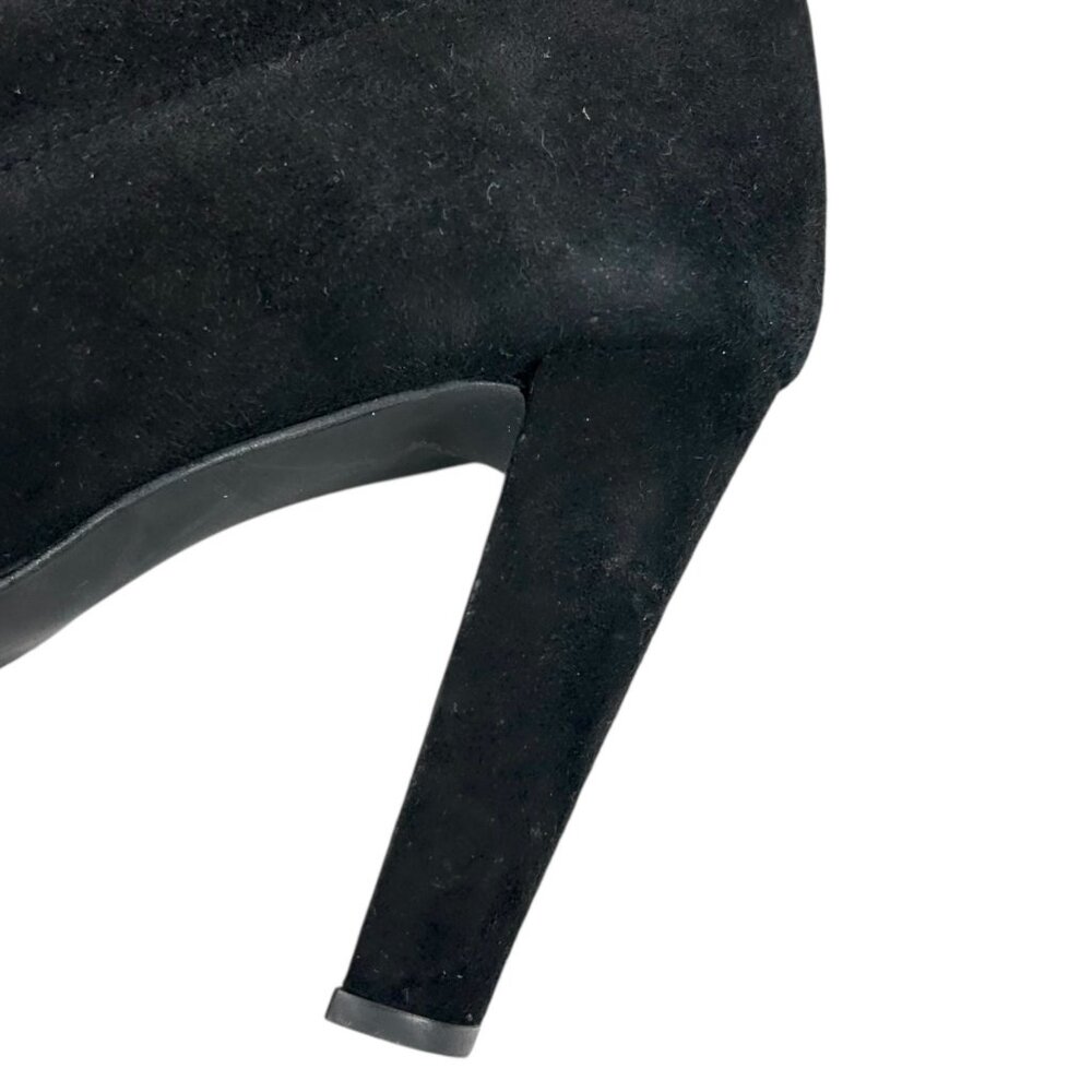 Stuart Weitzman Highland Black Suede Over the Knee Heeled Boots - Picture 12 of 12